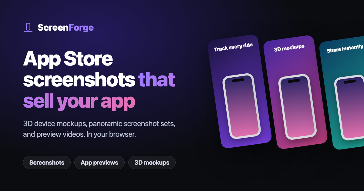 How to Make App Store Screenshots (2026 Guide + Sizes) — ScreenForge